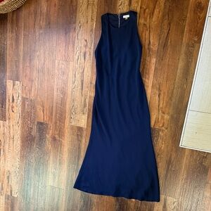 Calvin Klein Navy Sleeveless Maxi Dress